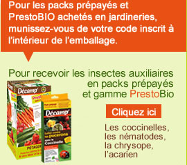 Pour recevoir les insectes