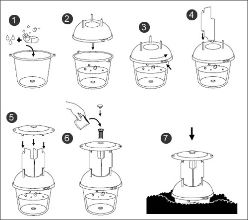 Piège à Phéromone contre le ver de la pomme de terre de la salade des cultures repiquées ver fil de fer DECAMP